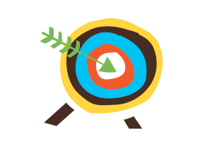 Archery bullseye icon