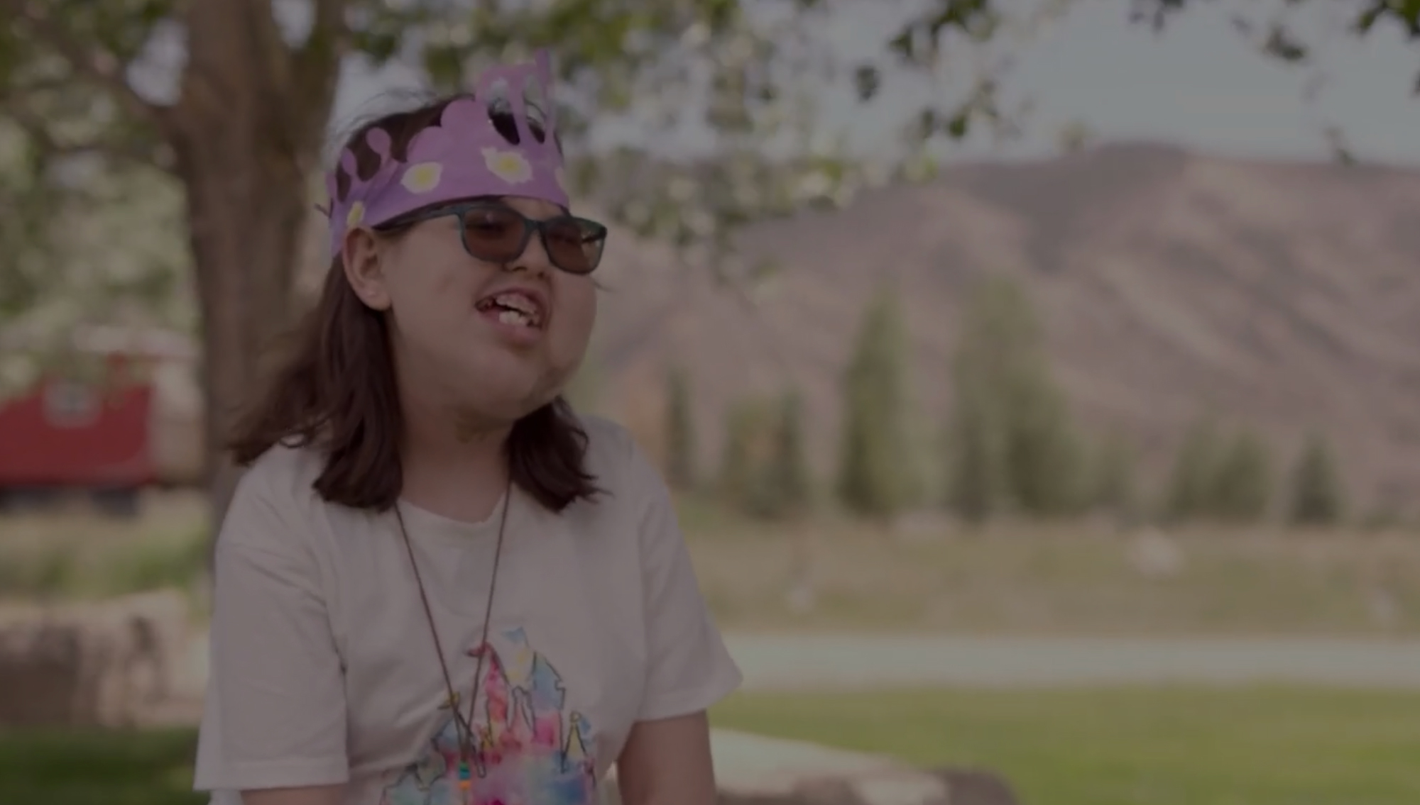 camper Ellena speaks to camera