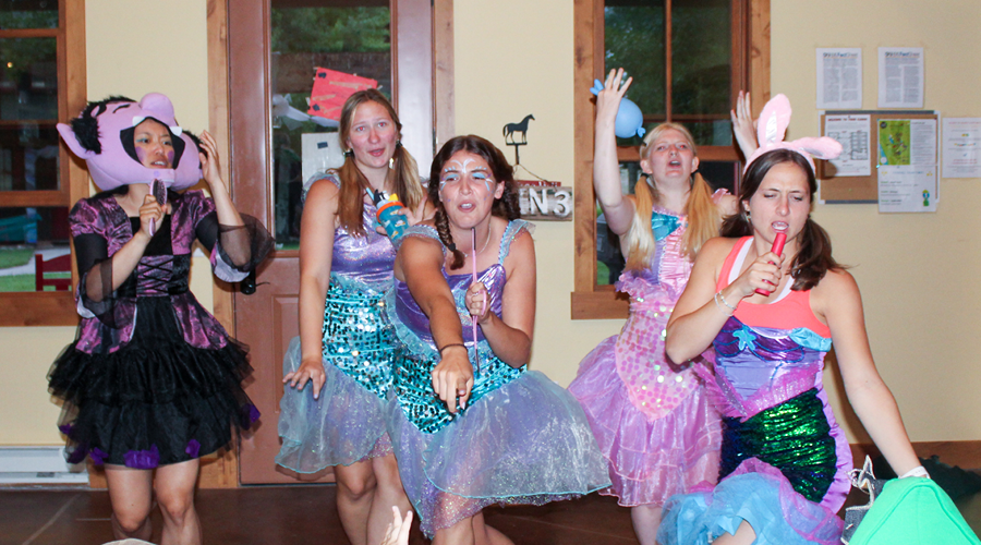 Group of volunteers and counselors