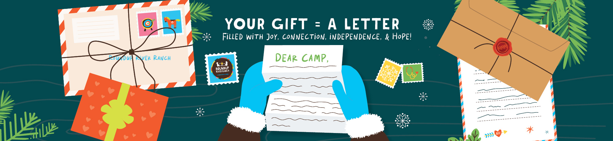 YOUR GIFT = A LETTER Filled with joy, connection, independence, &amp; Hope!